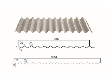 YX18-76-1064型彩钢瓦